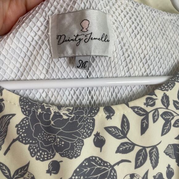 Dainty Jewels Medium Elegant Blue Floral Long Sleeve Dress - Picture 6 of 10